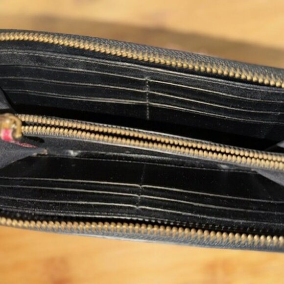 Marc Jacobs – Glitter Striped Zip-Around Wallet / Clutch - Picture 14 of 16